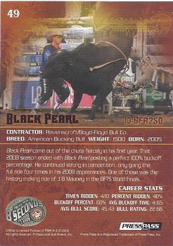 2010 Press Pass 8 Seconds #49 Black Pearl Back